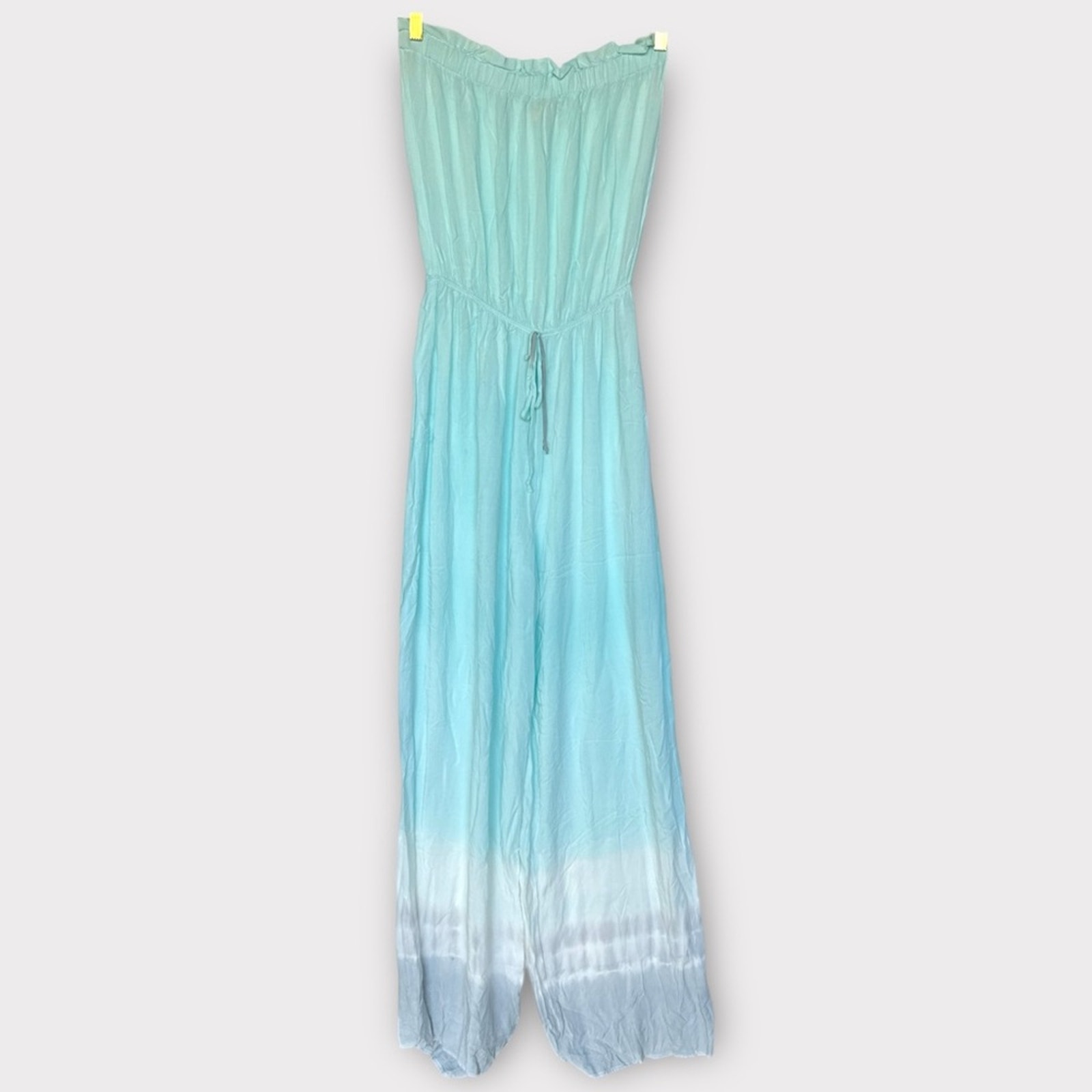 143 Story by Line Up Aqua Ombre Jumpsuit Summer Cruise Breezy Lightweight Size M