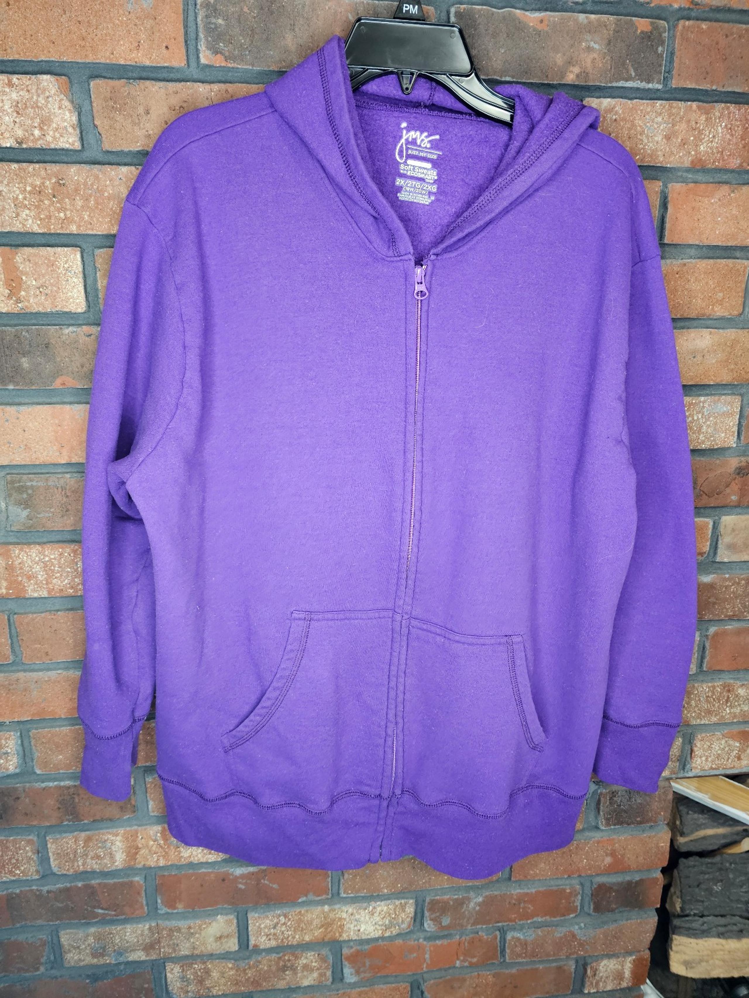 Just my size purple zip up Hoodie
