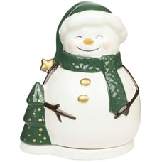Snowy Snowman Oil or Wax Warmer Christmas Winter Fragrance Aromatherapy White