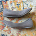 Allbirds Tree Breezers Light Woven Round Toe Slip On Ballet Flats Mist Grey 7.5