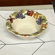 Home Interiors sonoma villa embossed fruits Discontinued bowl