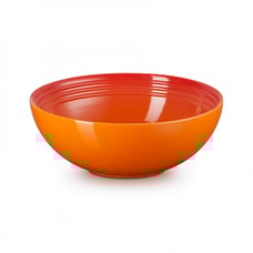 Le Creuset Stoneware Vancouver Serving Bowl, 2 3/8 qt,9 3/8 in, Flame/Orange NEW