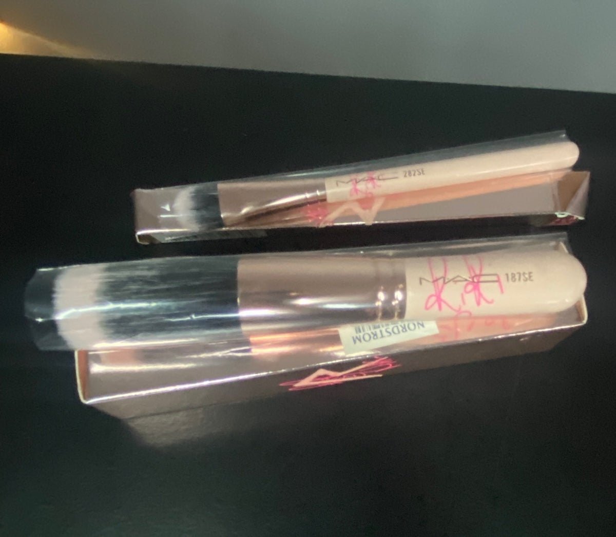 MAC Rihanna 282 SE eye brush Riri 187 SE Cheek blush face brush NEW