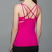 Lululemon Size 4 Exquisite Tank 2 Jeweled Magenta Strappy Back Workout Gym