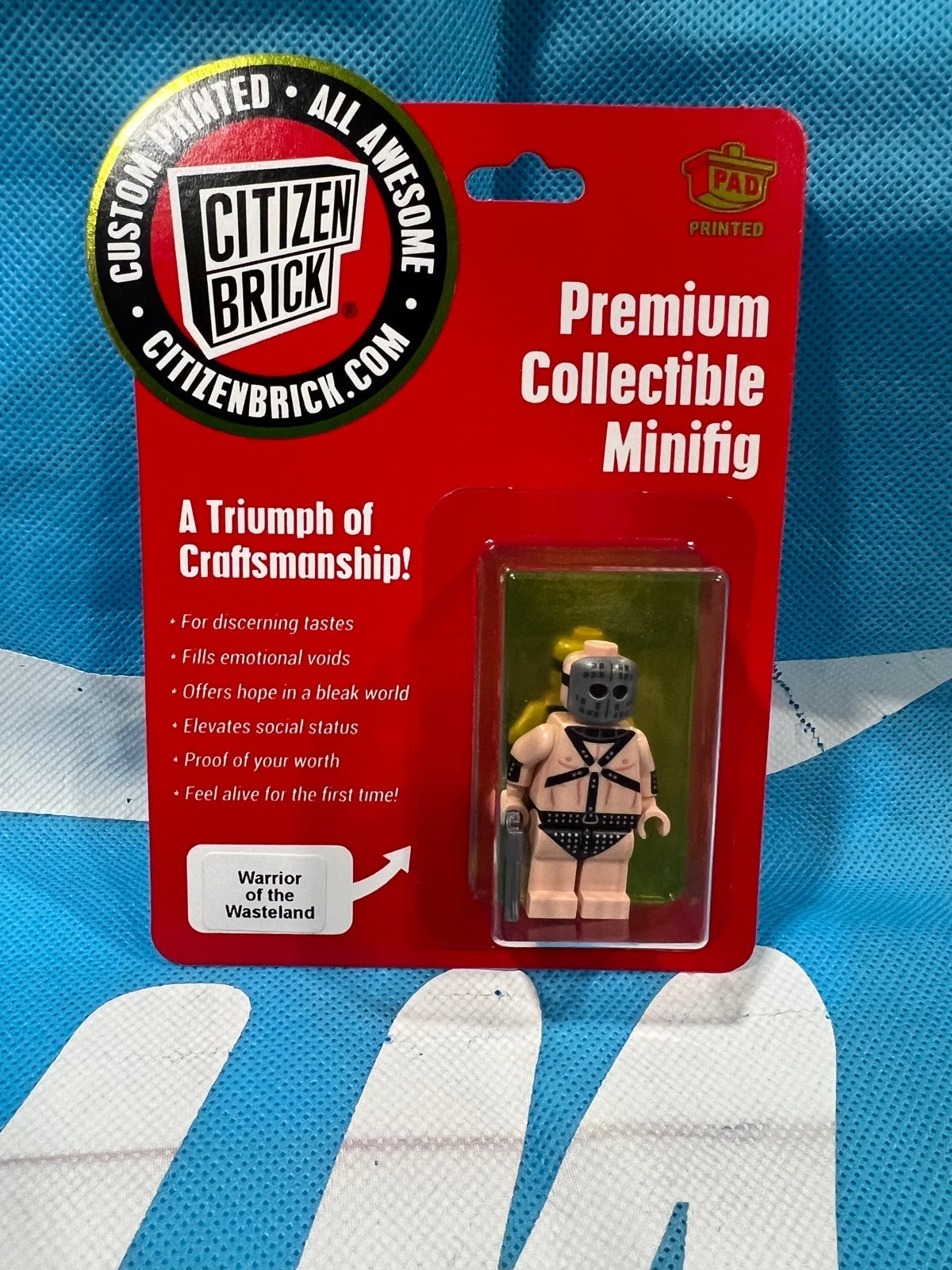 CITIZEN BRICK WARRION OF THE WASTELAND PREMIUM COLLECTIBLE MINI FIG