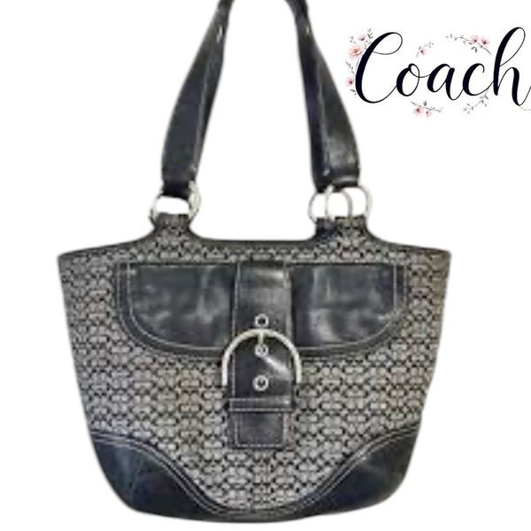 Coach Black and Gray Women's Bag