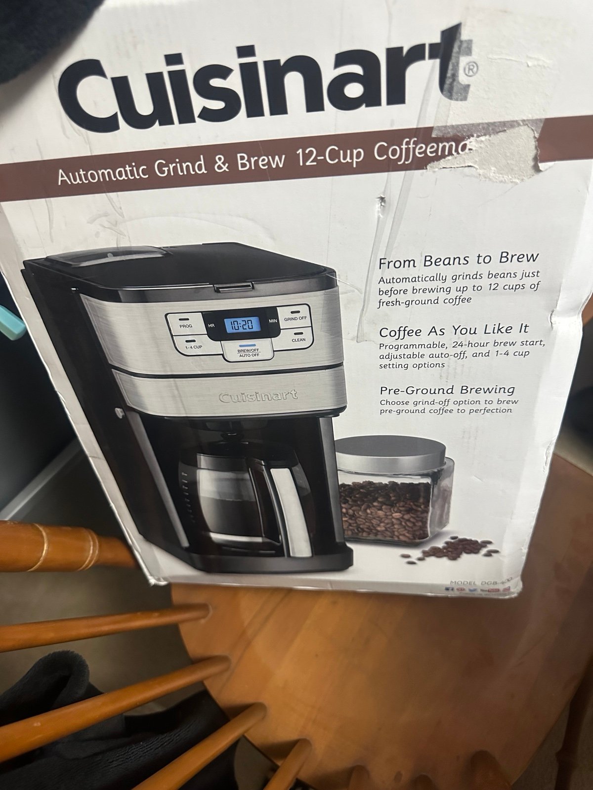 cuisinart automatic grind & brew 12 cup coffeemaker