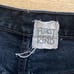 Furst Of A Kind - Distressed High Waist Shorts in Black Denim & Black Mesh Panel