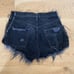 Furst Of A Kind - Distressed High Waist Shorts in Black Denim & Black Mesh Panel
