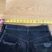 Furst Of A Kind - Distressed High Waist Shorts in Black Denim & Black Mesh Panel