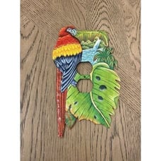 Tropical Parrot Lightswitch cover