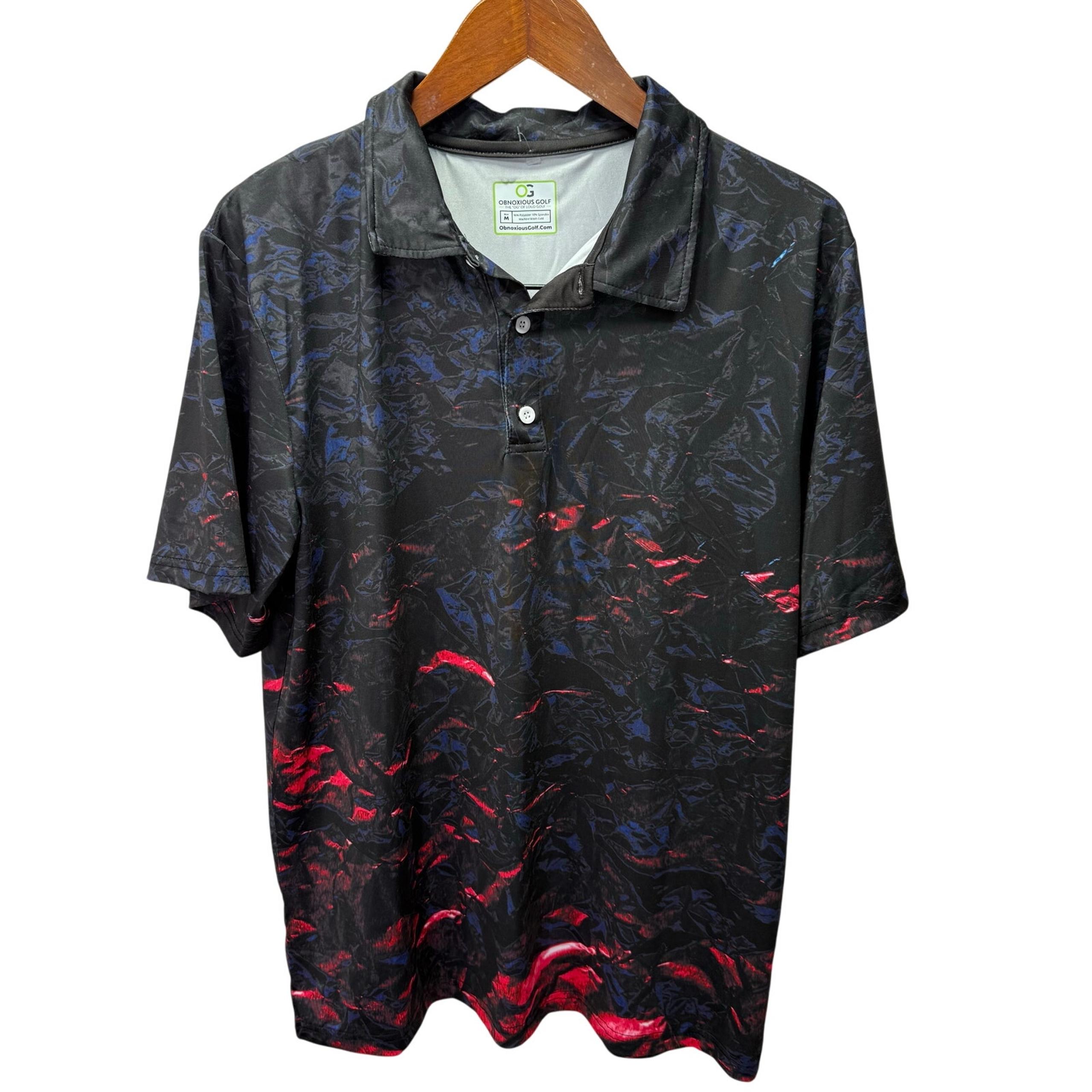 Obnoxious Golf Men's Polo Shirt sz M Performance Short Sleeve #G702