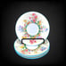 Wedgwood Prairie Flowers Saucers Only SET of 4 Colorful Hand Painted Porcelain