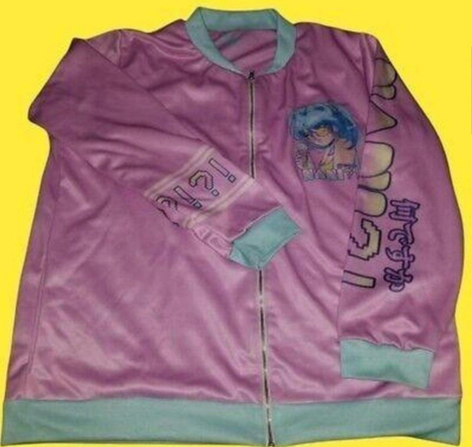 Vapor95 Nani Bomber Jacket size XL NEW anime core raver Vaporwave pink