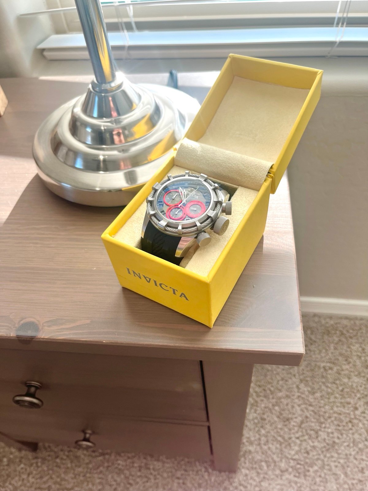 Invicta Bolt Chronograph Black Dial Men's Watch