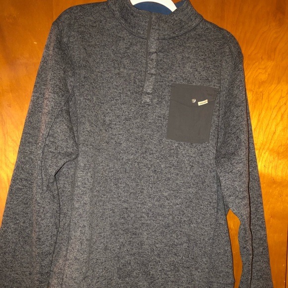 Men woolrich gray fleece jacket XL