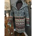Sundance Cardigan Sweater Coat Nouveau Copenhagen Lambswool Fair Isle duster M