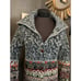 Sundance Cardigan Sweater Coat Nouveau Copenhagen Lambswool Fair Isle duster M