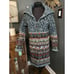 Sundance Cardigan Sweater Coat Nouveau Copenhagen Lambswool Fair Isle duster M