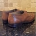 Men's Bally Delio Ornate Cognac Brown Oxford Dress Shoe Size 8.5