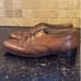 Men's Bally Delio Ornate Cognac Brown Oxford Dress Shoe Size 8.5