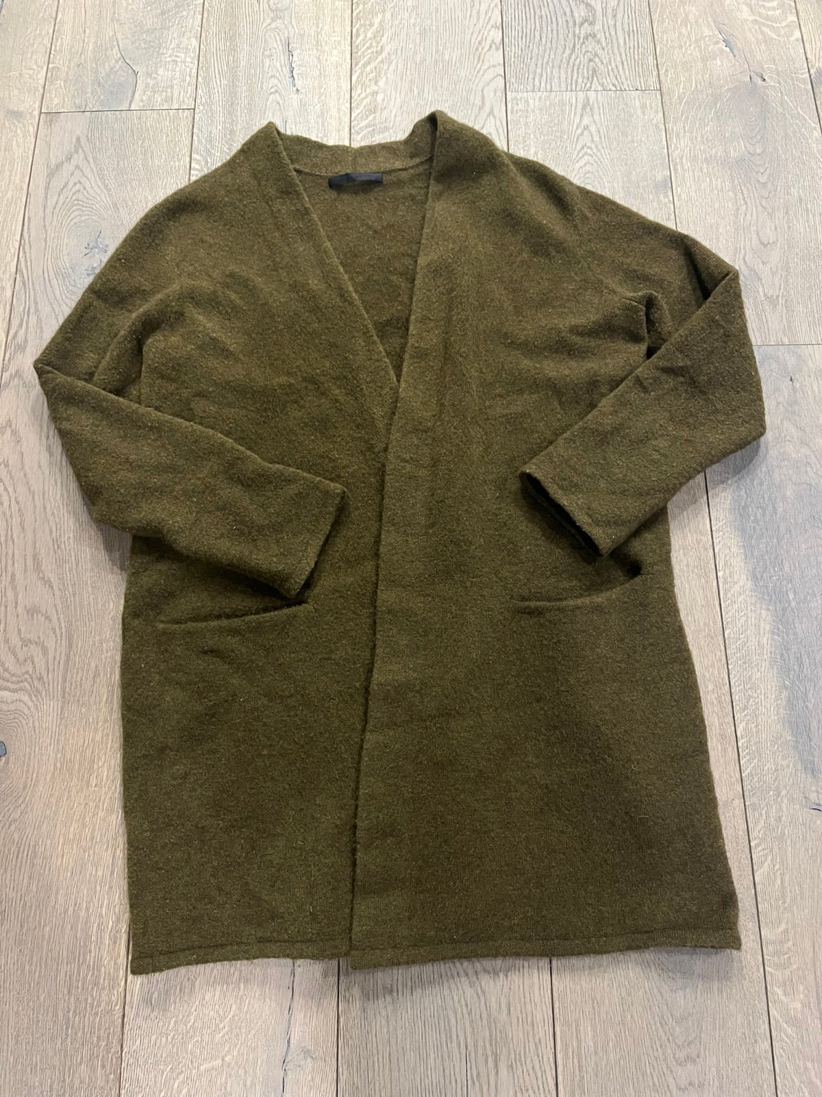 Jenni Kayne Sweater Coat in olive green L