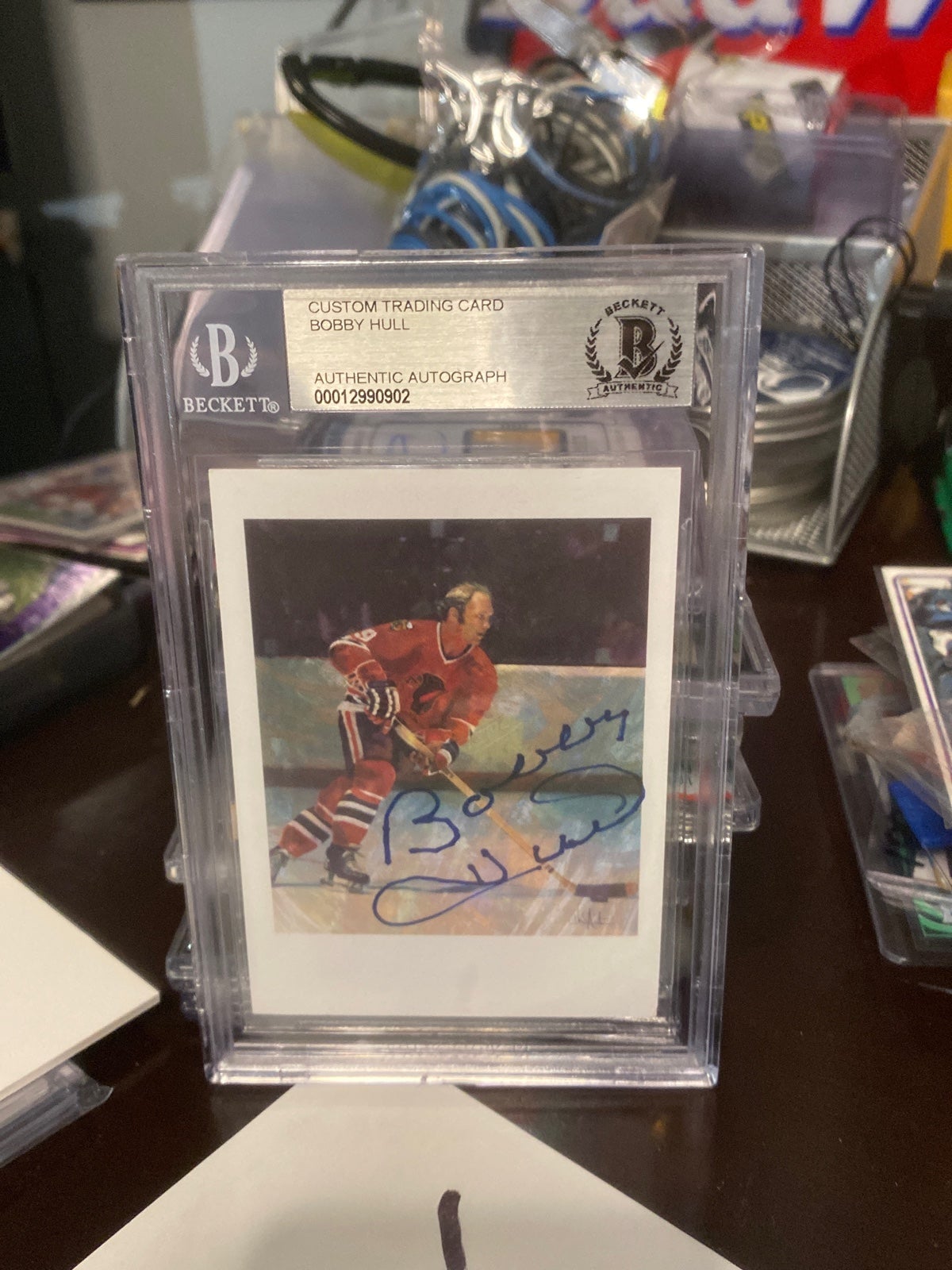 Bobby Hull Beckett Auto