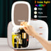 LED Mirror Cosmetic Storage Box LED 3 Color Light Source Poleless Dimming-oaE