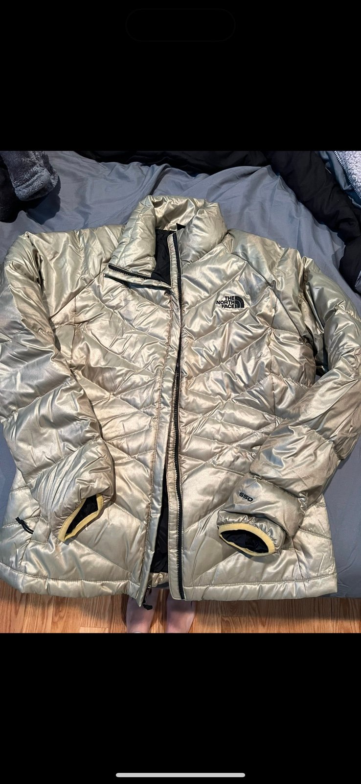 Gold North Face Jacket