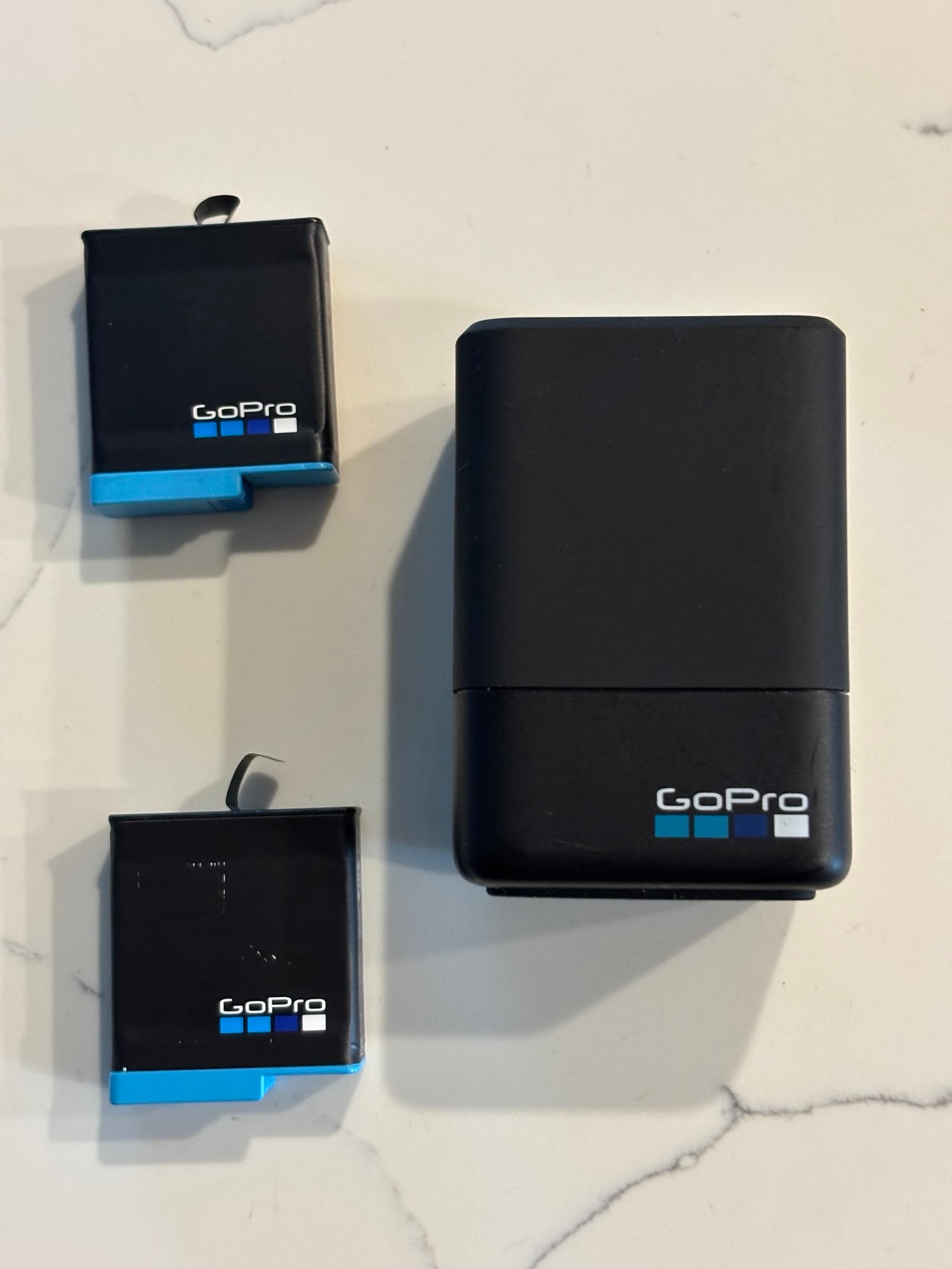 GoPro Dual Battery Charger AADBD-001 w/ 2 Batteries • HERO 5/6/7/8 Black