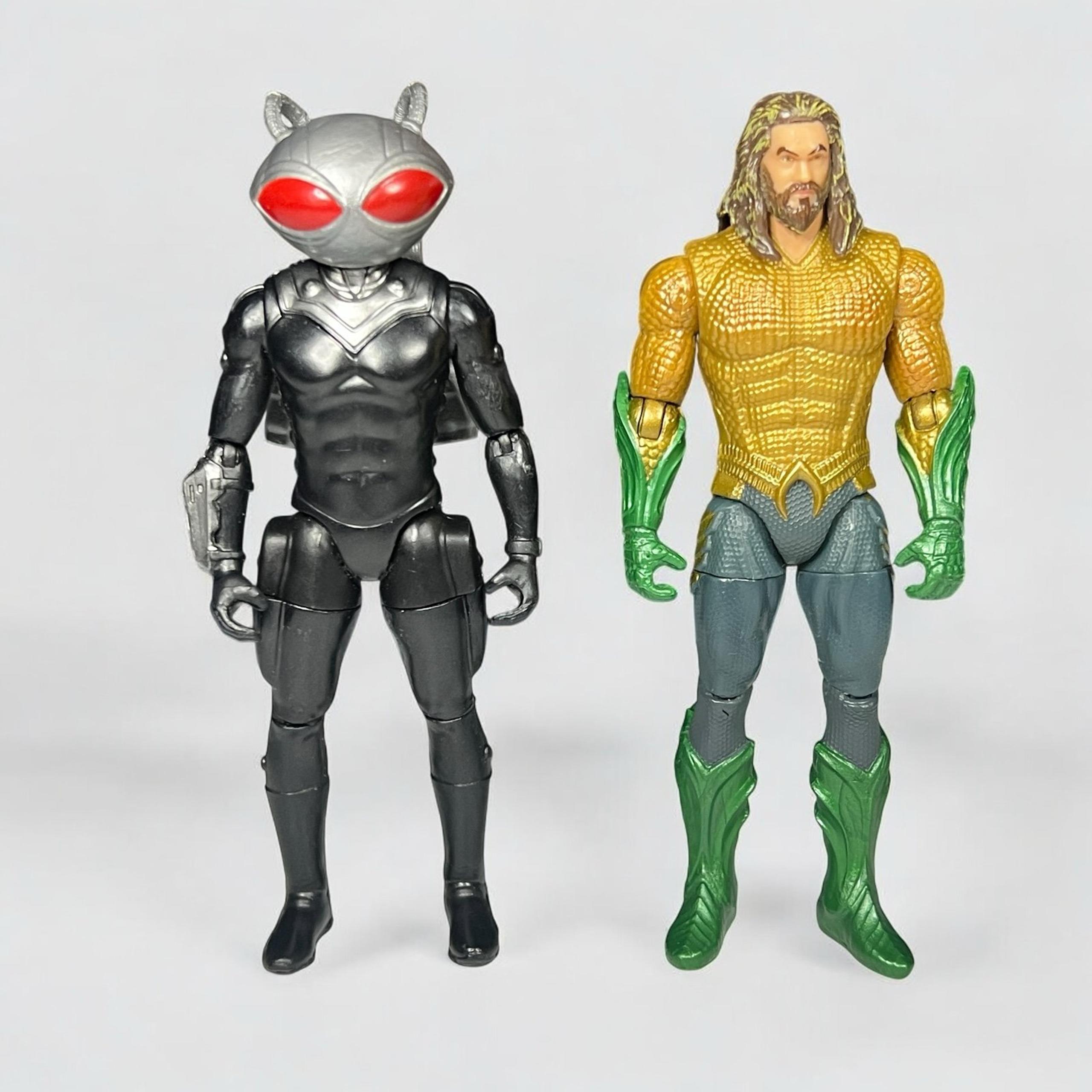 DC Comics The Lost Kingdom Aquaman & Black Manta 4” Action Figures Spinmaster. - Spin Master