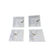 222 Fifth Set Of Four FineChina Bird Trinket Dishes Scallop Edge Squared Plates