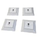 222 Fifth Set Of Four FineChina Bird Trinket Dishes Scallop Edge Squared Plates