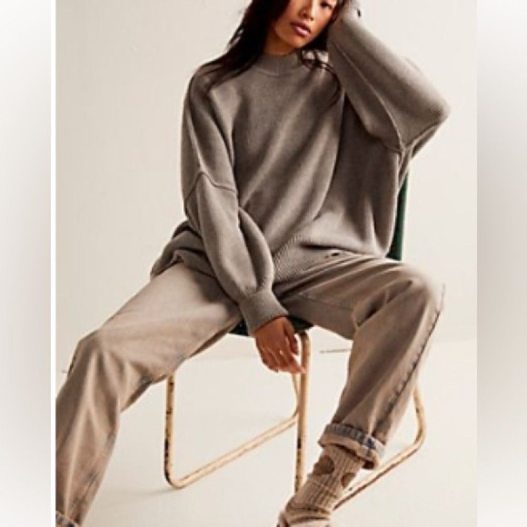 Free People Easy Street Tunic in Gray