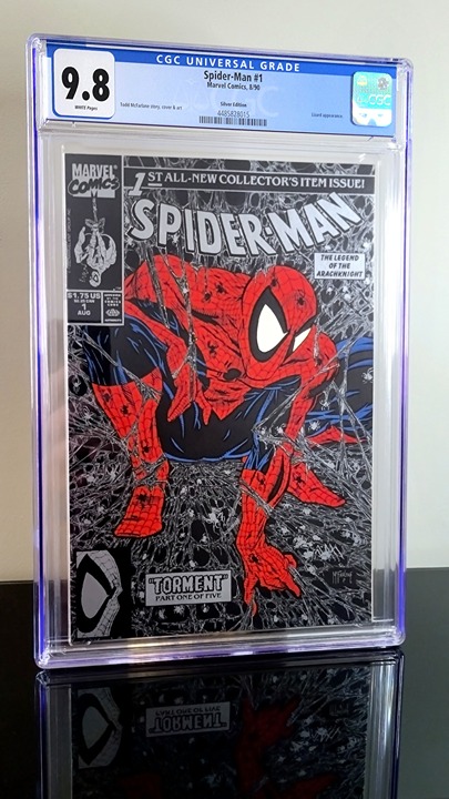 Spider-Man #1 Silver Edition Variant (1990) CGC 9.8 WP, Vintage Key, Debut Issue
