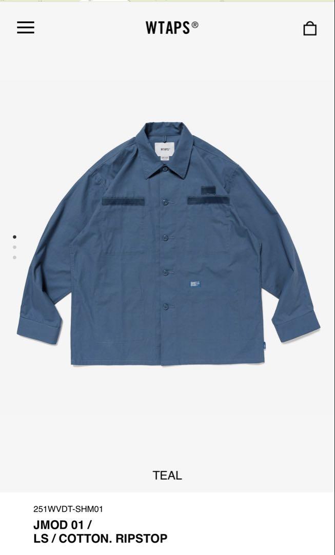 WTAPS JMOD 01 Long Sleeve Shirt Teal L