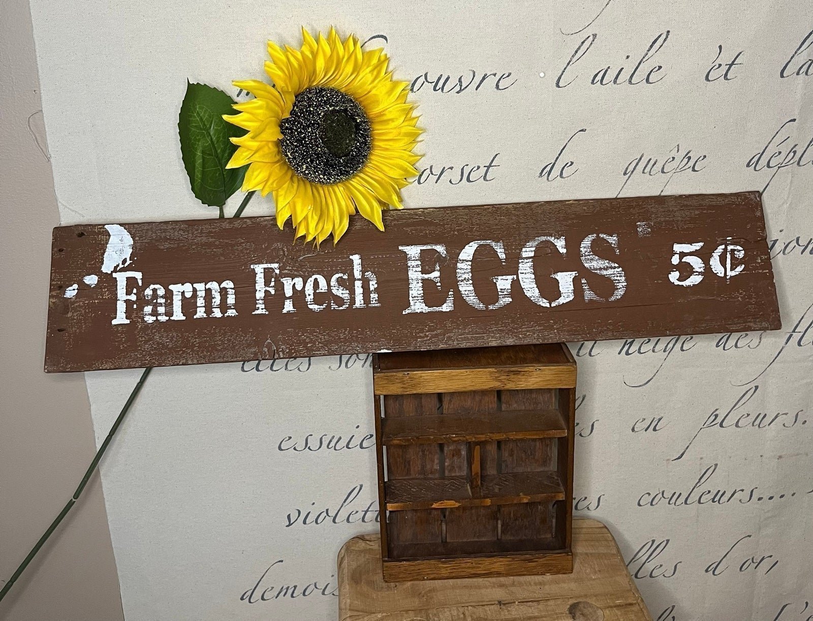Farmhouse decor sign refurbished reclaimed wood handmade