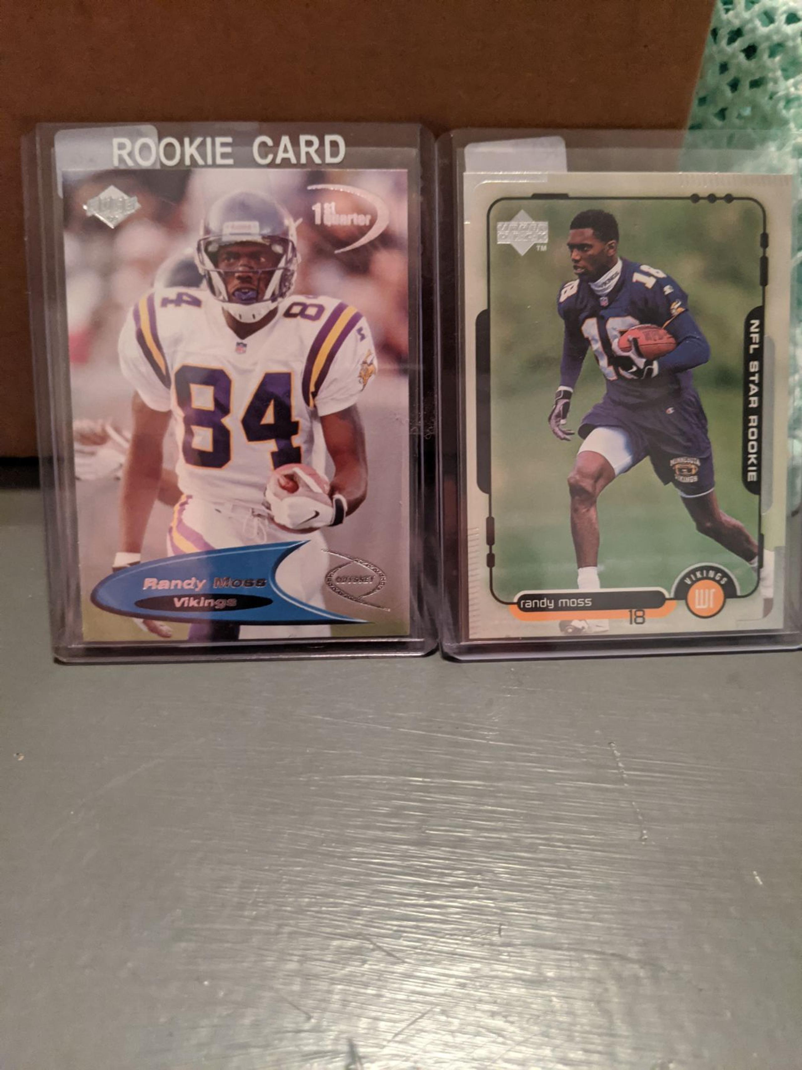 1998 Randy Moss 2 Card Rookie Lot