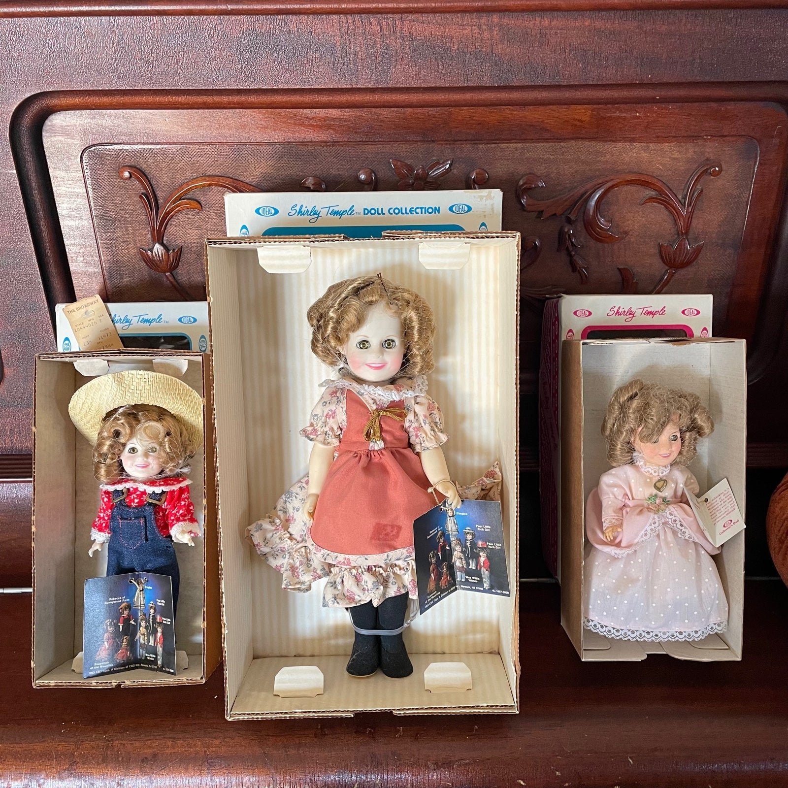 LOT OF 3 VINTAGE SHIRLEY TEMPLE DOLLS