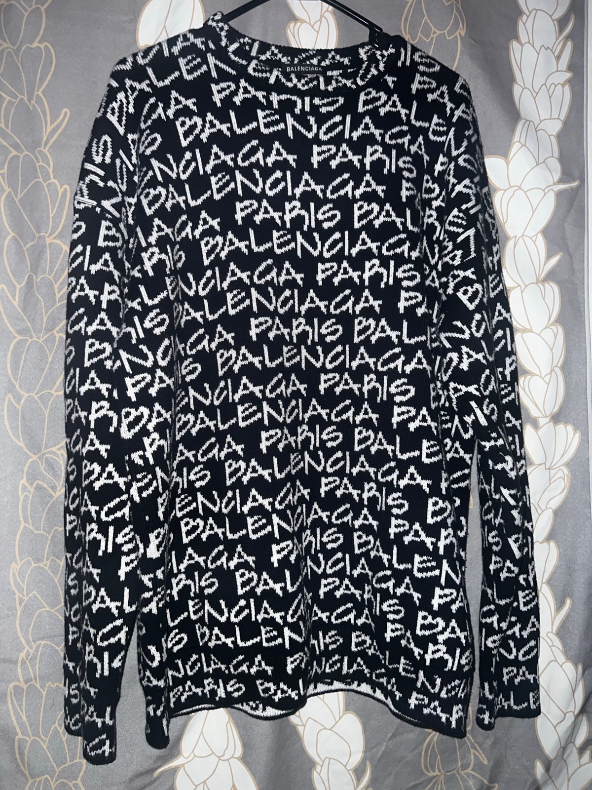 authentic Balenciaga Sweater in Balenciaga Print