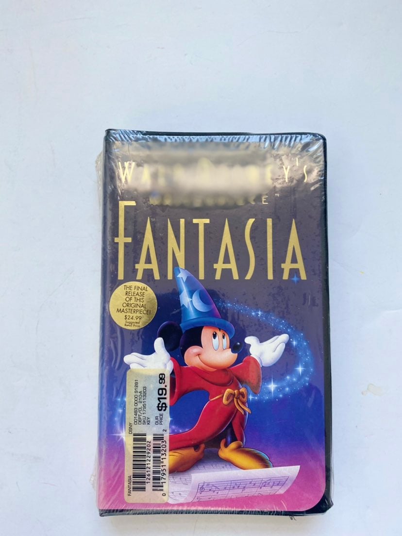 Disneys fantasia black diamond vhs vintage
