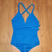 NBD Royal Blue Strappy Back Bodysuit Top || Small EUC