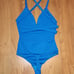 NBD Royal Blue Strappy Back Bodysuit Top || Small EUC
