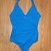 NBD Royal Blue Strappy Back Bodysuit Top || Small EUC