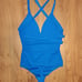 NBD Royal Blue Strappy Back Bodysuit Top || Small EUC