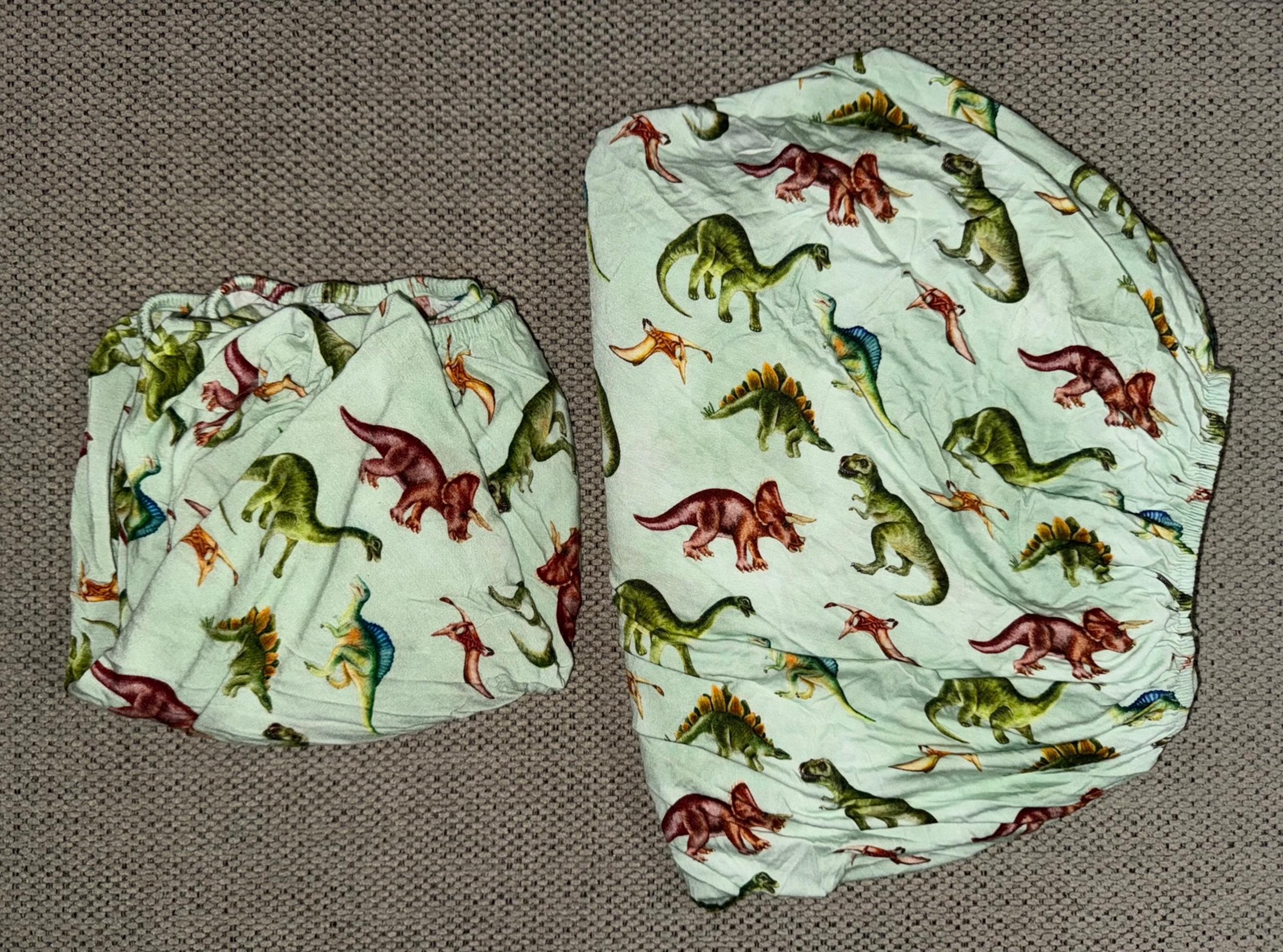 Posh Peanut Buddy dinosaurs crib sheet and changing pad cover