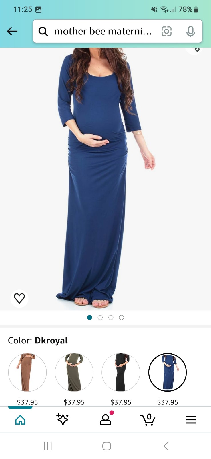 2 Dresses - Mother Bee Maternity 3/4 Sleeve Dresses