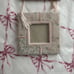 Vintage Simply Shabby Chic Pastel Pink Rose Picture Frame Wall Hanging Decor
