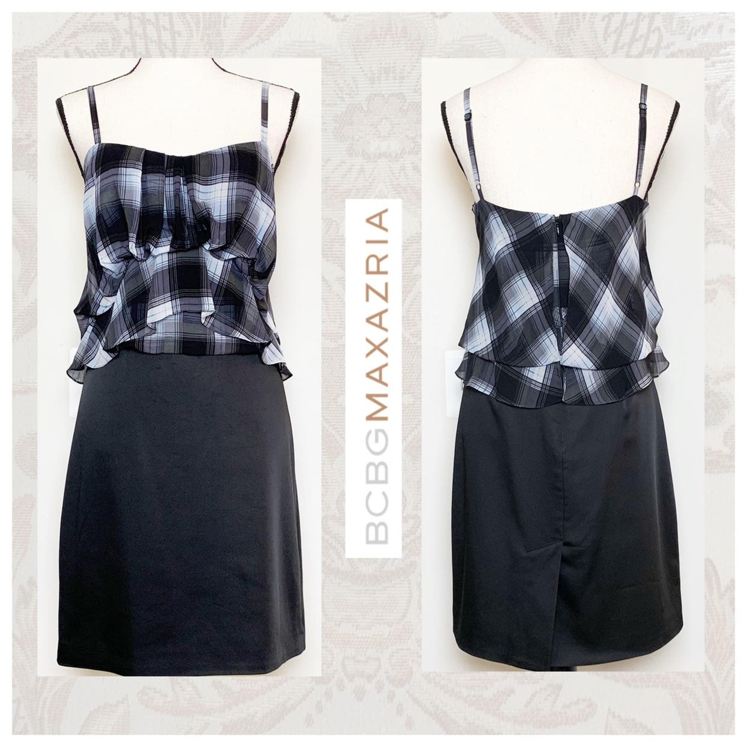 BCBG MaxAzria | Plaid Ruffle Dress, Sz6
