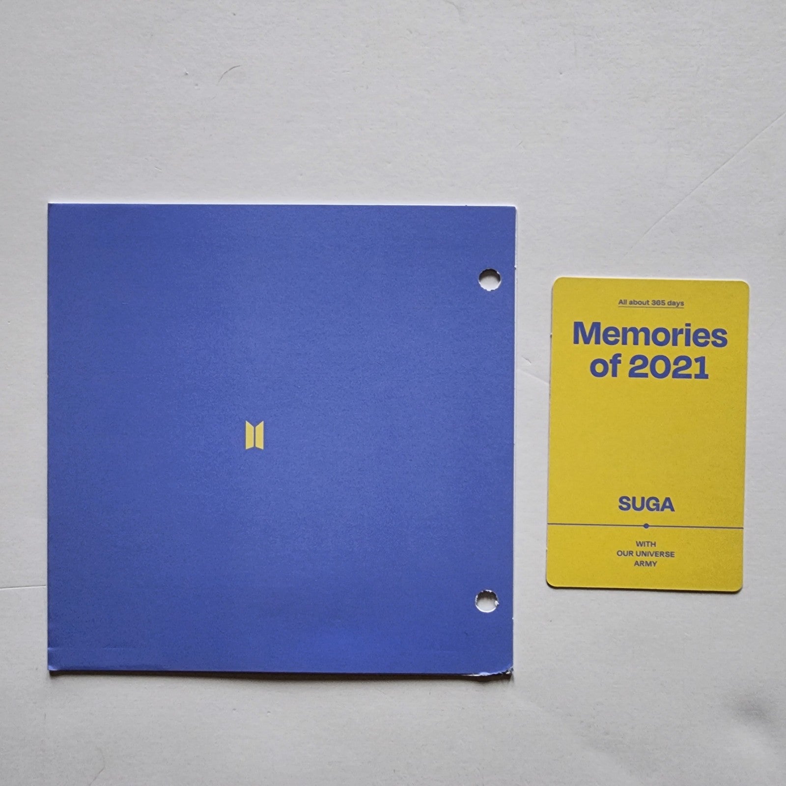 BTS Memories of 2021 Bluray with Suga Photocard